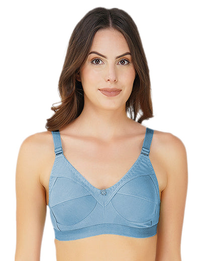 Arc de Shapes - Full Coverage Non Padded Cotton Blend T-Shirt Bra for Women - FREE GIFT INSIDE