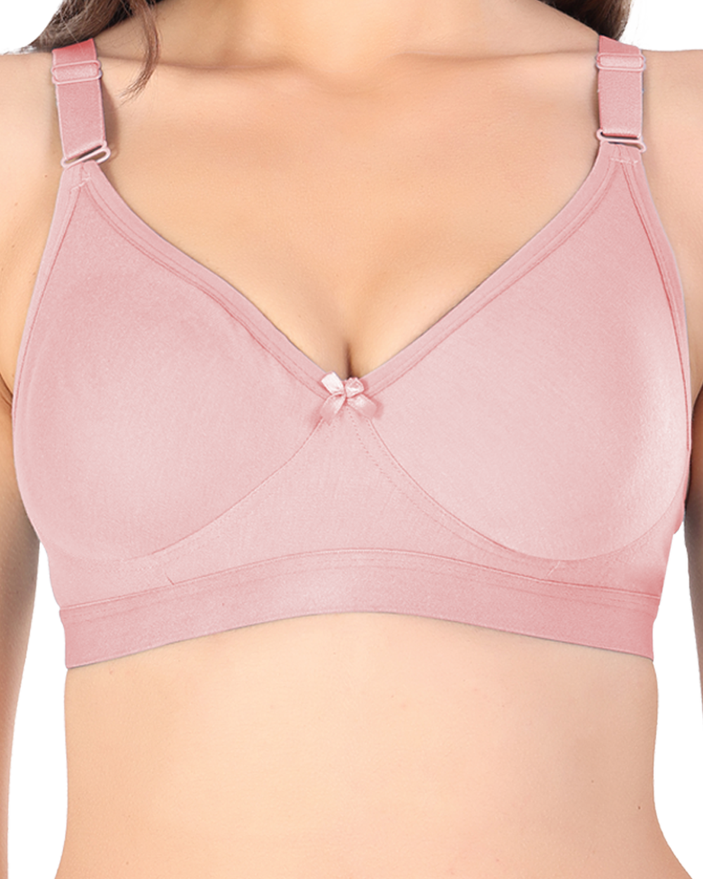 Arc de Shapes Women Cotton Blend Non Padded Non-Wired Full Coverage Everyday T-Shirt Bra with Adjustable Straps (Pack of 2) - FREE GIFT INSIDE