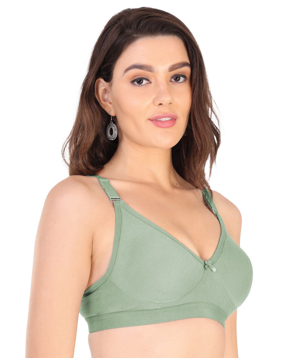 Arc de Shapes Women Cotton Blend Non Padded Non-Wired Full Coverage Everyday T-Shirt Bra with Adjustable Straps (Pack of 2) - FREE GIFT INSIDE