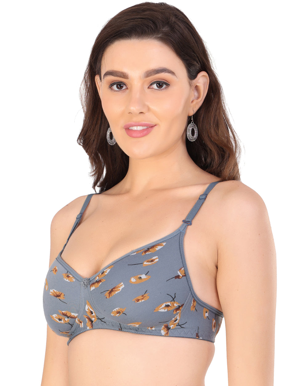 Arc de Shapes Women Cotton Blend Lightly Padded Non-Wired Full Coverage Everyday T-Shirt Bra with Detachable Straps (Pack of 2) - FREE GIFT INSIDE