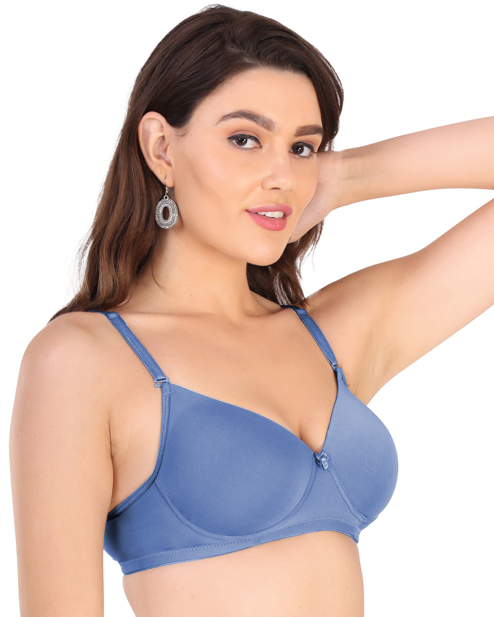 Arc de Shapes - Women Cotton Lycra Lightly Padded Non-Wired Full Coverage Multicolor Everyday T-Shirt Bra (Pack of 2) - FREE GIFT INSIDE