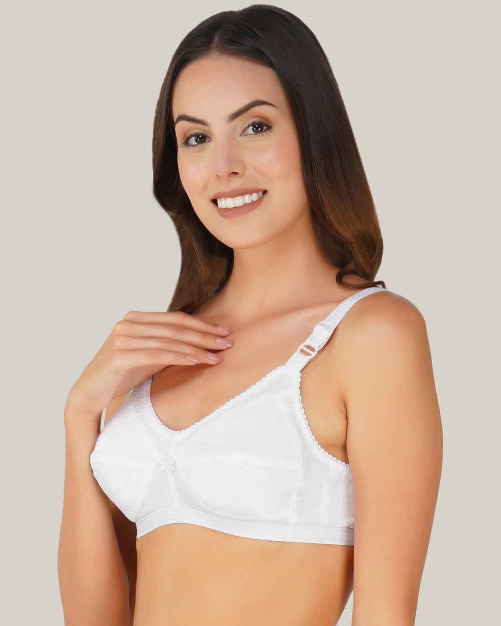 Pure Cotton Full Coverage Non-Padded Everyday Bra. Perfect for daily wear.