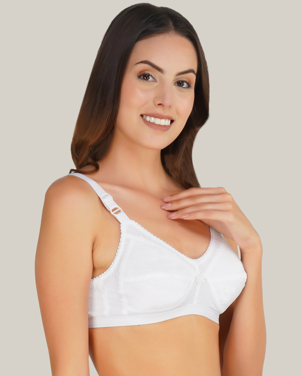 Pure Cotton Full Coverage Non-Padded Everyday Bra. Perfect for daily wear.
