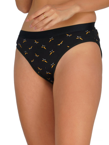 Arc de Shapes - RCPT6002 Women Cotton Blend Mid Rise Hipster Panty - FREE GIFT INSIDE