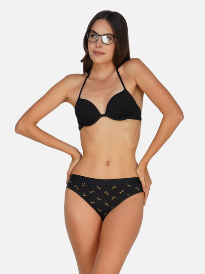 Arc de Shapes - RCPT6002 Women Cotton Blend Mid Rise Hipster Panty - FREE GIFT INSIDE