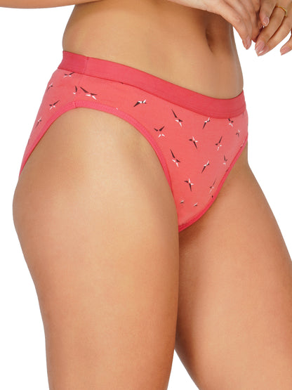 Arc de Shapes - RCPT6002 Women Cotton Blend Mid Rise Hipster Panty - FREE GIFT INSIDE