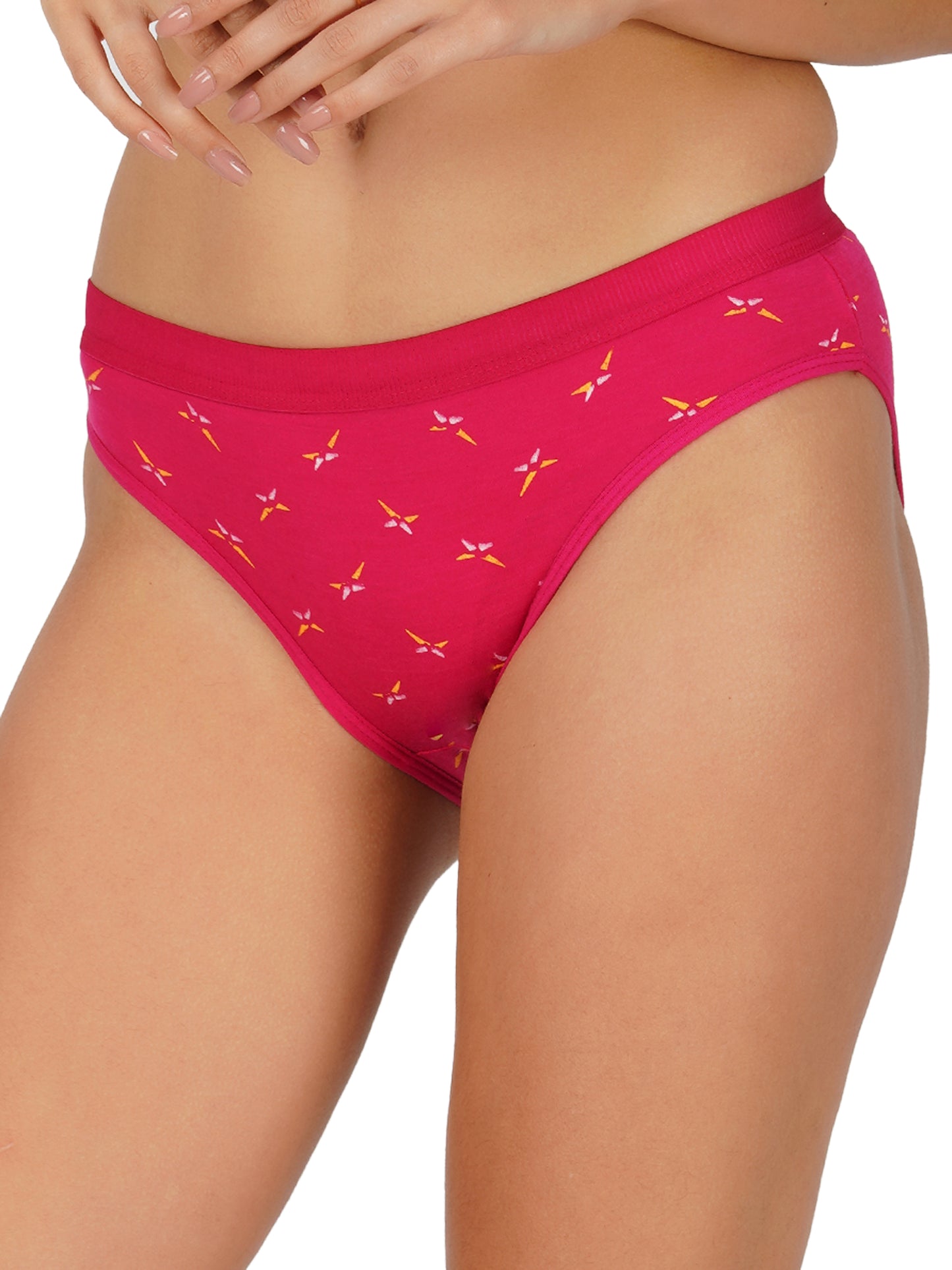 Arc de Shapes - RCPT6002 Women Cotton Blend Mid Rise Hipster Panty - FREE GIFT INSIDE