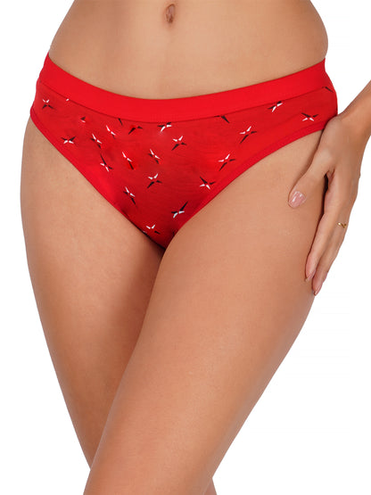 Arc de Shapes - RCPT6002 Women Cotton Blend Mid Rise Hipster Panty - FREE GIFT INSIDE