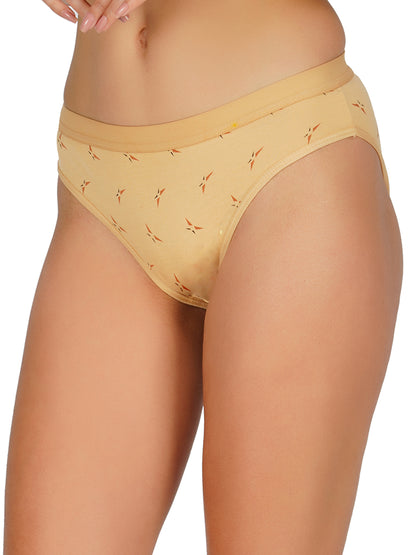 Arc de Shapes - RCPT6002 Women Cotton Blend Mid Rise Hipster Panty - FREE GIFT INSIDE