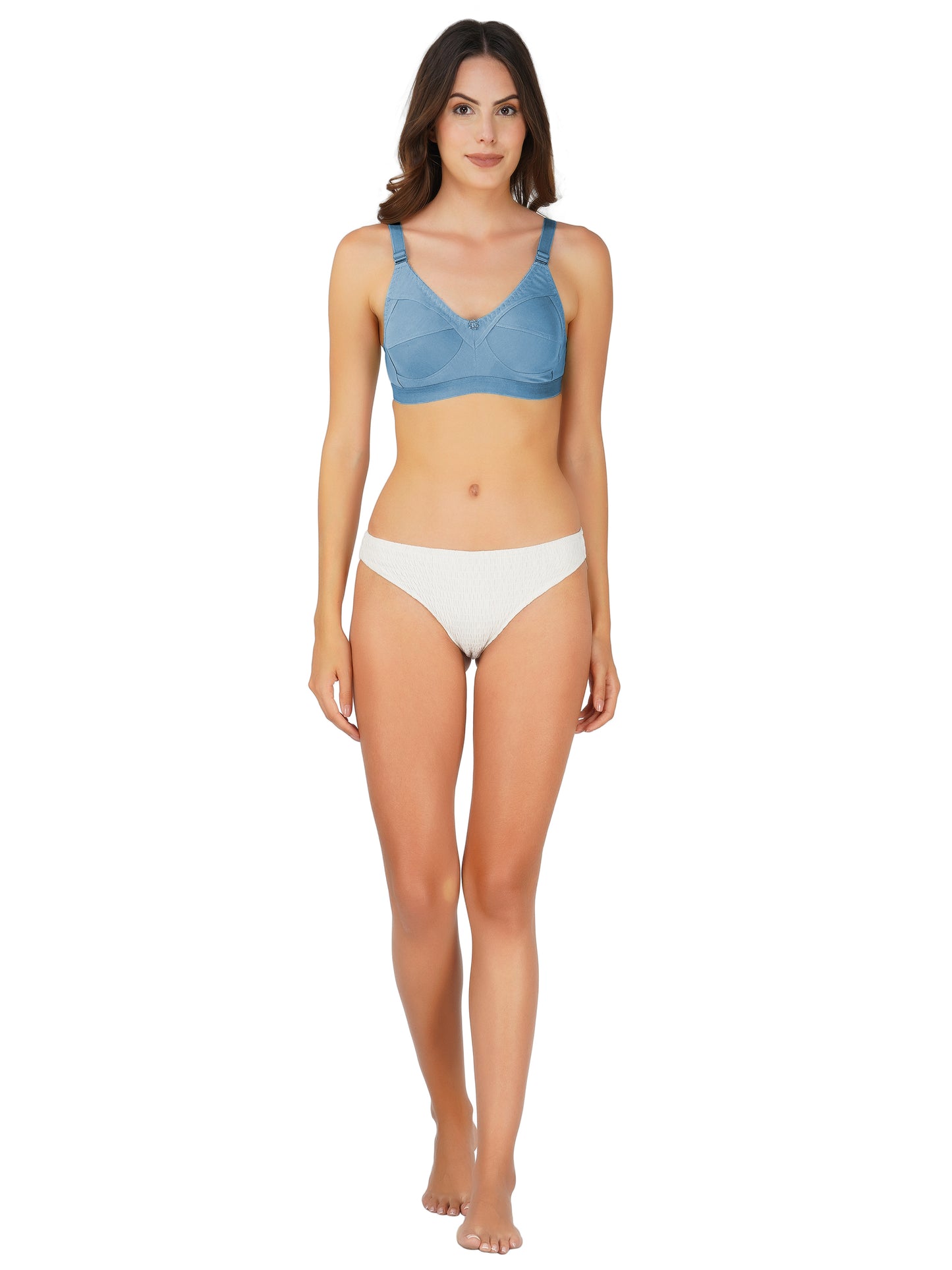 Arc de Shapes - Full Coverage Non Padded Cotton Blend T-Shirt Bra for Women - FREE GIFT INSIDE