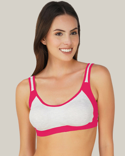 Arc de Shapes Women Wirefree Full Coverage Non Padded Active sports Bra (Pack of 3) - FREE GIFT INSIDE