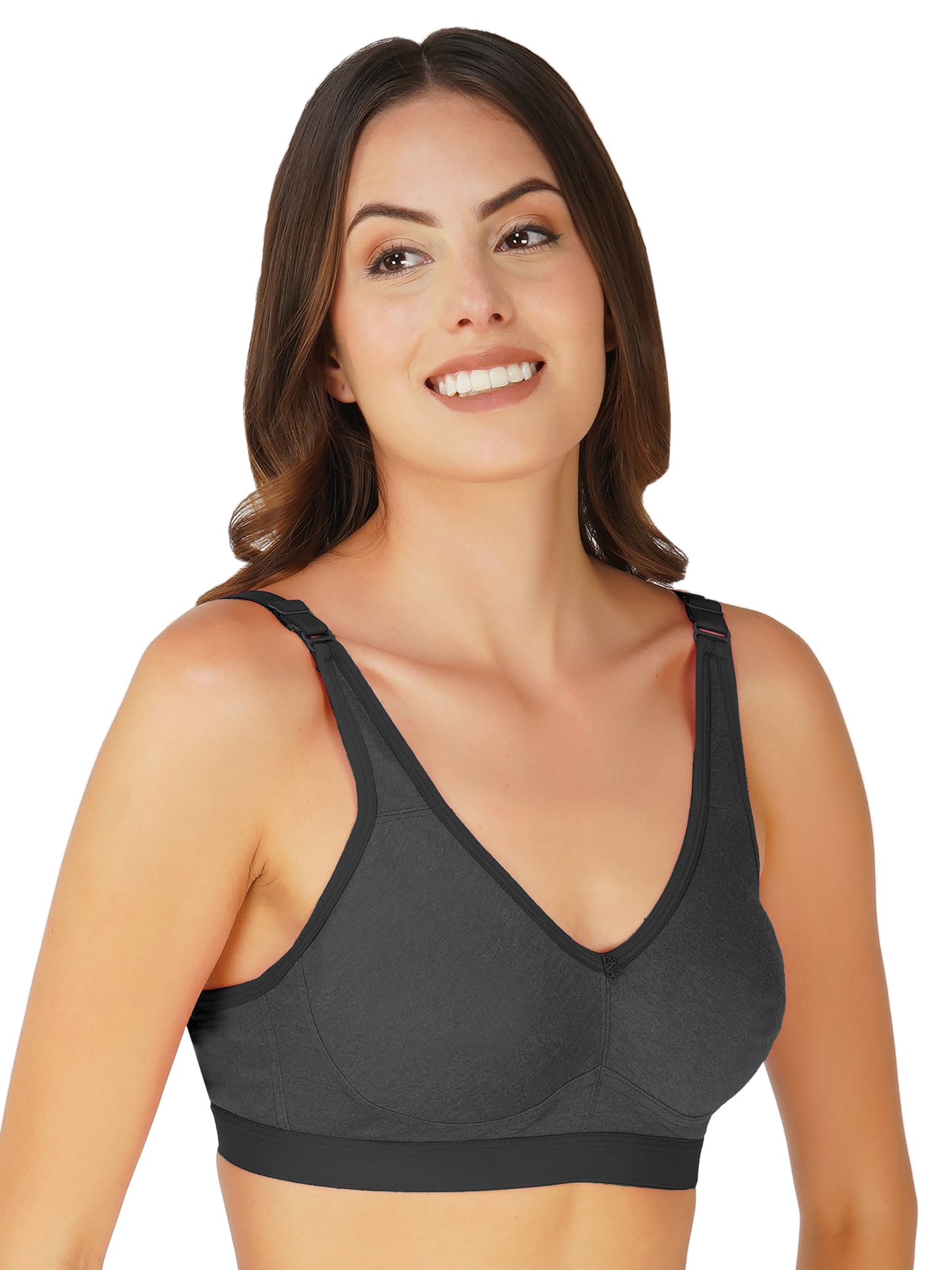 Arc de Shapes Women Cotton Blend Non-Padded Wire Free All Day Comfort T-Shirt Bra - FREE GIFT INSIDE