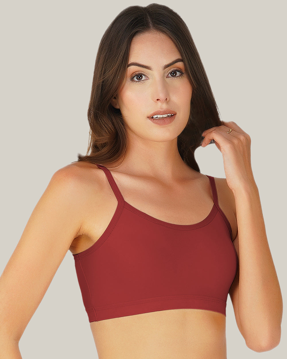 full coverage t-shirt non padded air sport bra right
